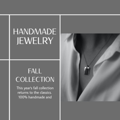 Instagram Post Design Generator Featuring Handcrafted Jewelry and a Carousel Layout