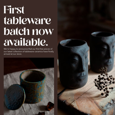 Instagram Post Creator for an Elegant Brand of Decorative Items 4339f-el1