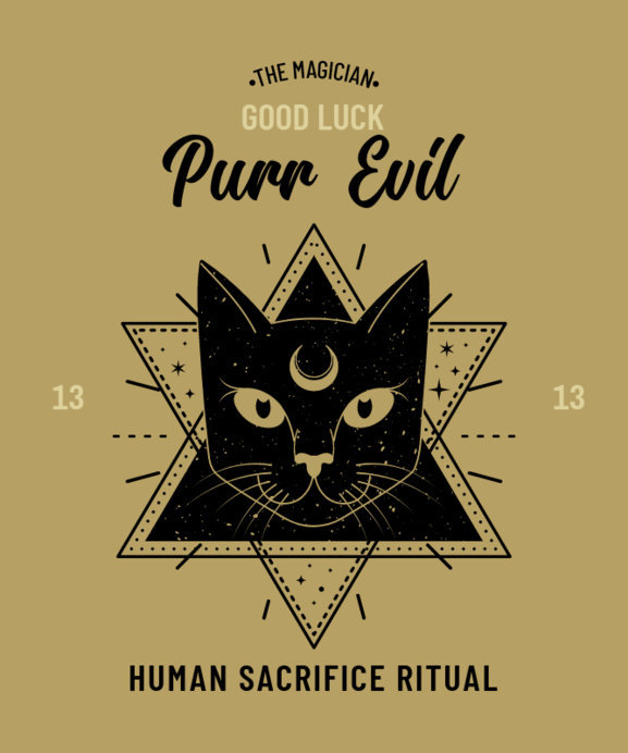 Placeit - Fun T-Shirt Design Maker with an Esoteric Cat Theme