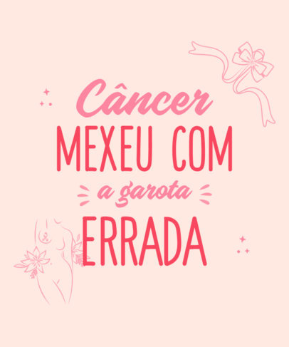 T-Shirt Design Maker Featuring Breast Cancer Awareness Month Quotes