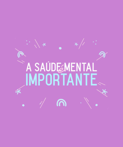 Quote T-Shirt Design Creator About the Importance of Mental Health