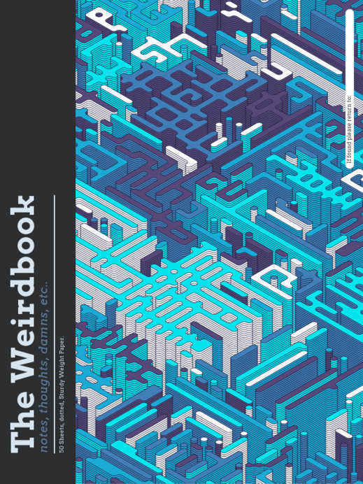 Placeit - Notebook Cover Creator Featuring Patterns with Isometric ...