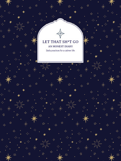 Sparkling Notebook Cover Template for an Honest Journal 4386d-el1