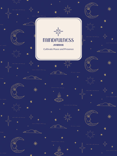 Notebook Cover Creator with a Night Sky Theme 4386b-el1