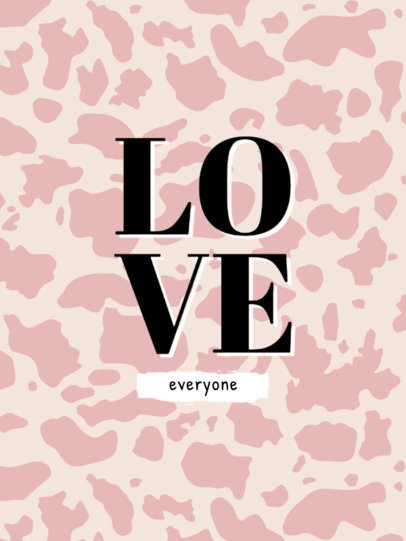 Notebook Cover Template Featuring Animal Print Backgrounds 4382-el1