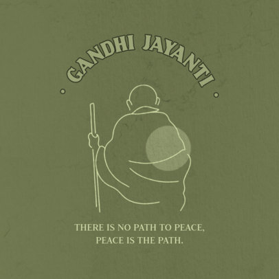 Instagram Post Generator with a Quote by Mahatma Gandhi