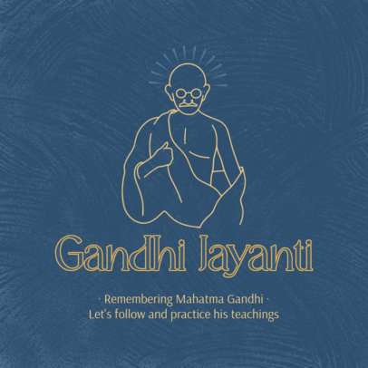 Instagram Post Creator to Celebrate the Birthday of Gandhi