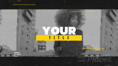 Slideshow Video Maker Featuring Bold Text with a Grainy Overlay 3342-el1