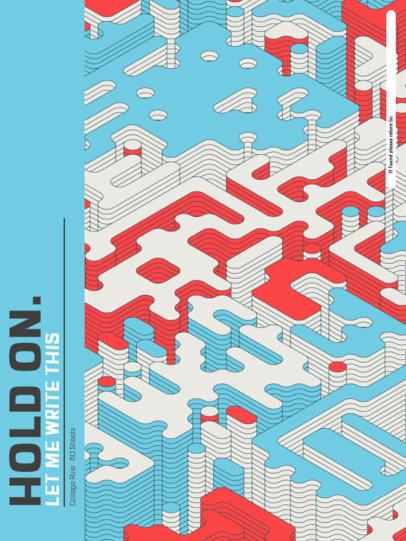 Cool Notebook Cover Creator with Colorful Abstract Patterns 4394d-el1