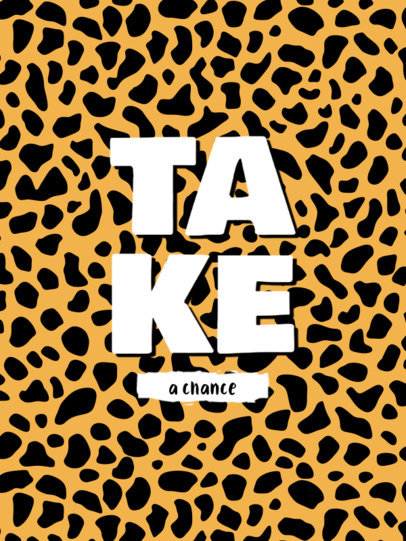 Notebook Cover Design Creator with a Cheetah Skin Pattern 4382b-el1