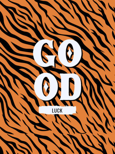 Notebook Cover Template with a Tiger Skin Textured Background 4382e-el1