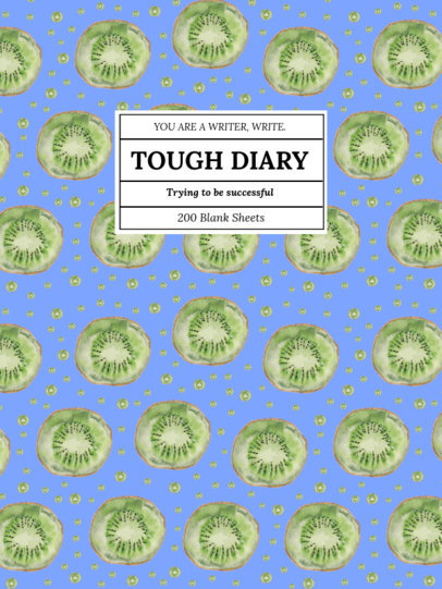 Notebook Cover Generator With a Kiwi Pattern 4396a-el1