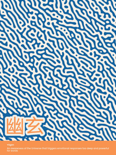 Notebook Cover Generator Featuring a Maze of Organic Lines 4384c-el1