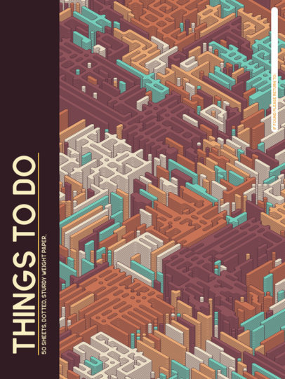 Isometric-Themed Notebook Cover Generator 4394f-el1