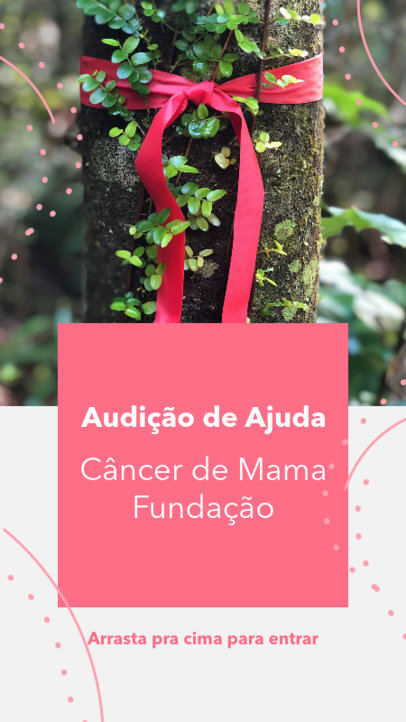 Instagram Story Generator for a Breast Cancer Foundation 