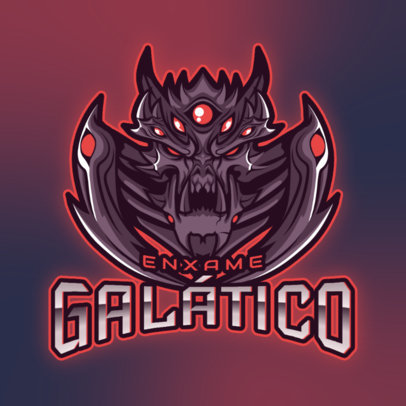 Gaming Logo Generator Featuring a StarCraft-Inspired Evil Character