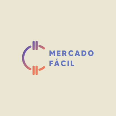 Stock Market App Logo Template with a Currency Icon