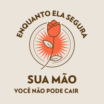 Facebook Post Creator with a Rose Icon Honoring Our Lady of Aparecida 4065c