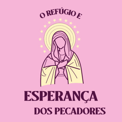 Facebook Post Maker with a Graphic of Our Lady of Aparecida 4065e