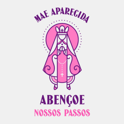 Facebook Post Generator Featuring a Blessing from Our Lady of Aparecida 4065f