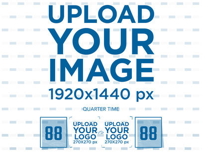 Postgame Score Graphic Template - Score Bug a17050
