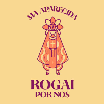 Facebook Post Template with a Graphic of Our Lady Revealed 4065h