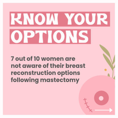 Instagram Post Design Maker Featuring Breast Cancer Information for a Carousel