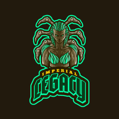 Logo Maker for a Gaming Channel Featuring Starcraft-Inspired Illustrations