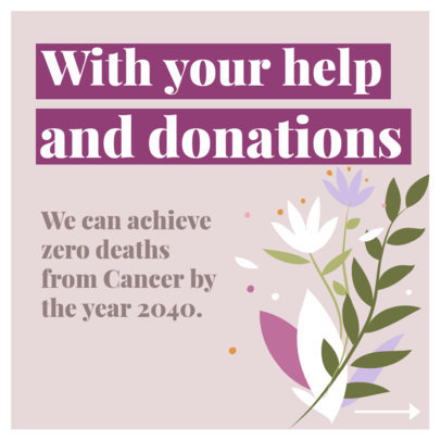 Breast Cancer-Themed Instagram Post Design Generator for a Carousel