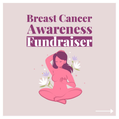 Instagram Post Design Generator for a Carousel With a Breast Cancer Awareness Theme