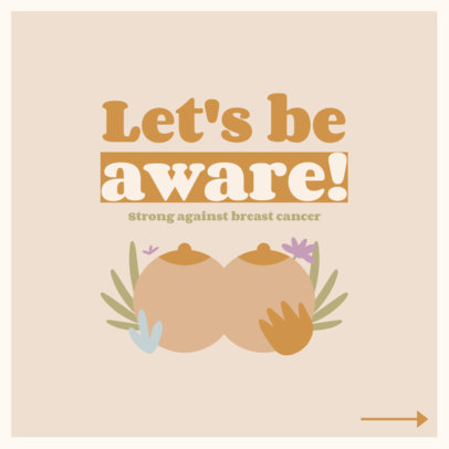 Post Design Creator for an Instagram Carousel About Breast Cancer