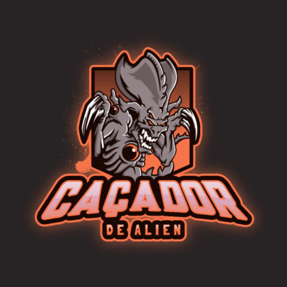 StarCraft-Inspired Gaming Logo Creator Featuring an Alien Graphic