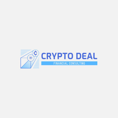 Logo Maker for a Financial Consultant Focused on Cryptocurrency