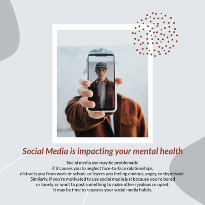 Instagram Post Design Template for a Carousel for World Mental Health Day 