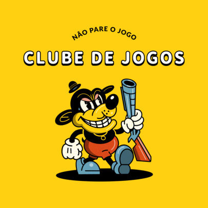 Logo Generator for eSports Players Featuring Retro Cartoon Characters 