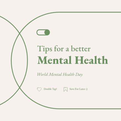 Instagram Post Generator for a Mental Health Tips Carousel