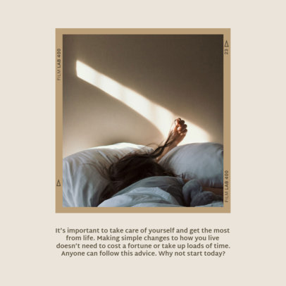 Instagram Post Design Creator Featuring Mental Wellbeing-Themed Quotes