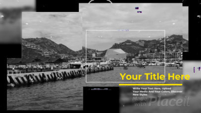 Slideshow Video Creator Featuring Retro Film Aesthetic and Glitch Effects 