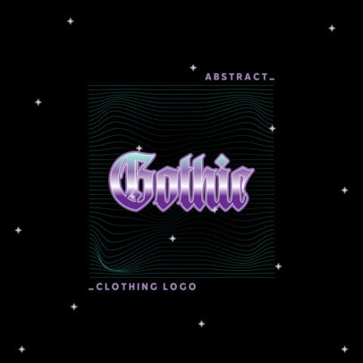 Trendy Clothing Brand Logo Maker Featuring Shiny Fonts
