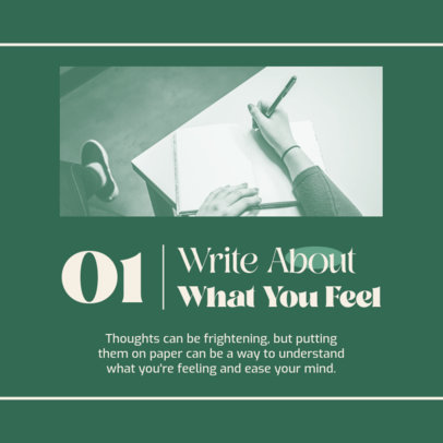 Instagram Post Generator with a Tip to Cope with Personal Emotions