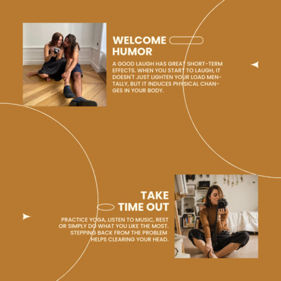 Mental Health-Themed Instagram Post Design Maker for a Carousel With a Minimal Layout