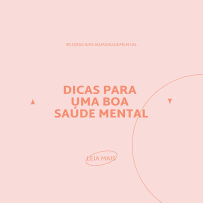 Instagram Post Design Maker With a Mental Health Theme for a Carousel