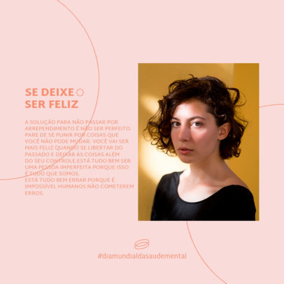 Instagram Post Design Generator Featuring Mental Health Recommendations and a Carousel Layout