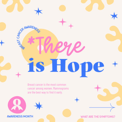 Breast Cancer-Themed Instagram Post Design Creator for a Carousel