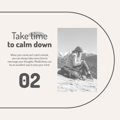 Instagram Post Maker Featuring Advice on Self-Relaxing