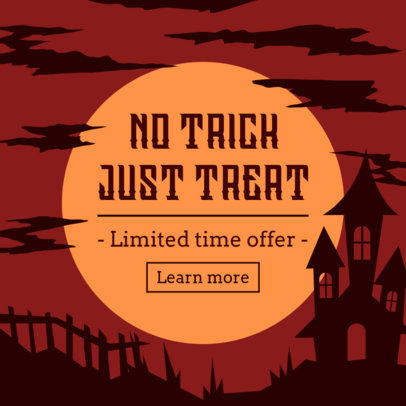 Ad Banner Template for a Halloween Limited Time Offer