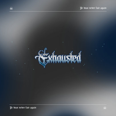 Rock Band Logo Maker with a Chrome-Textured Typeface 4667e