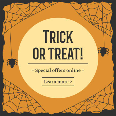 Halloween-Themed Ad Banner Creator for a Special Online Offer