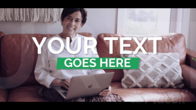 Slideshow Video Creator Featuring Bold Text Animations and Vintage Film Filter 