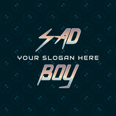 Abstract Online Logo Maker Featuring Sad Face Icons 4666d